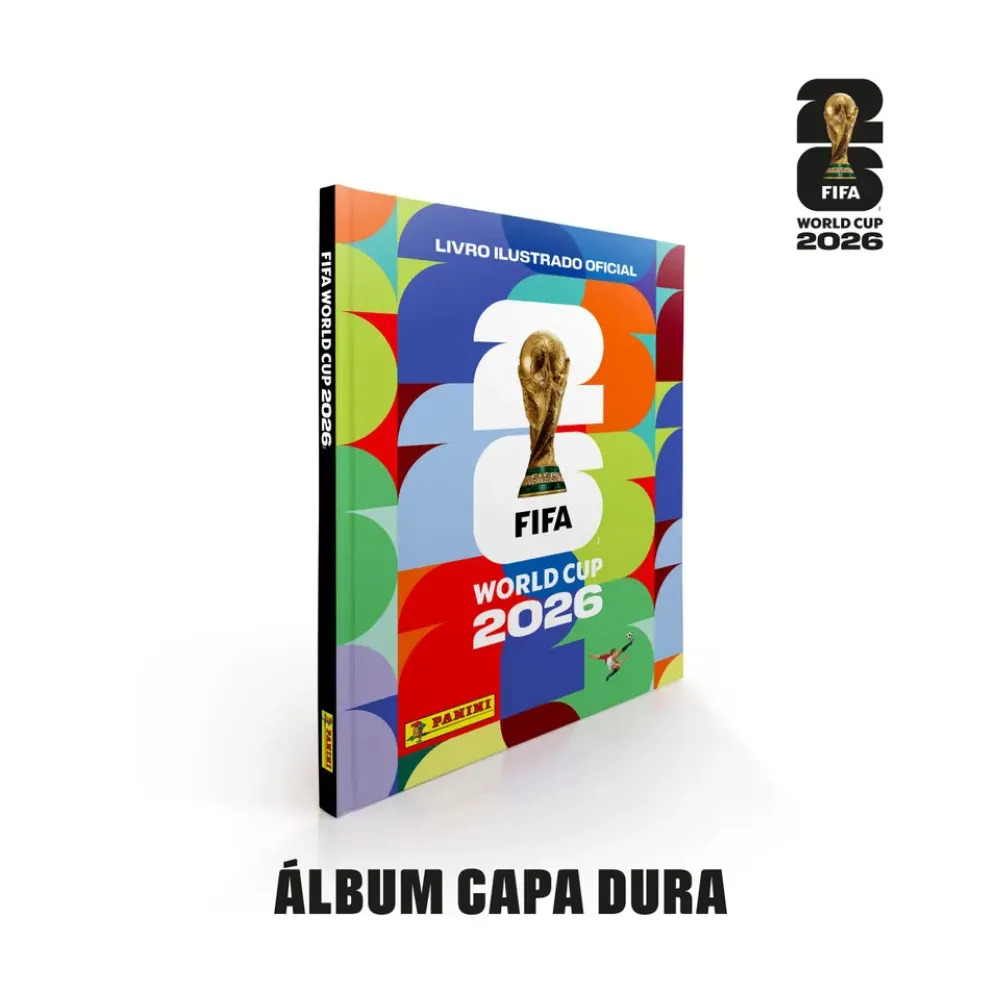 Álbum da Copa do Mundo 2026 completo, capa dura